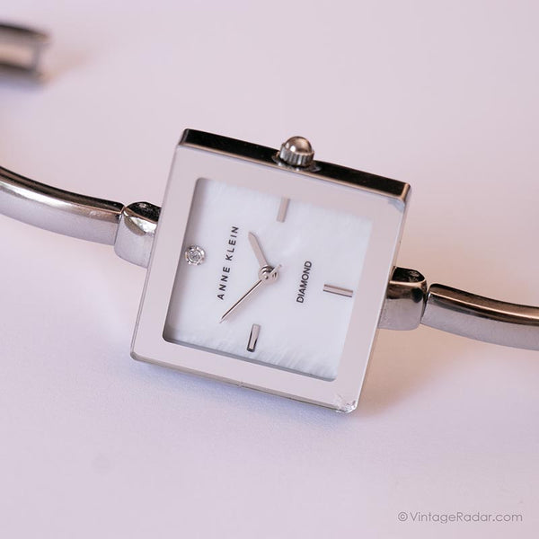 Vintage Square Anne Klein Diamond Watch | Luxury Ladies Watch – Vintage ...