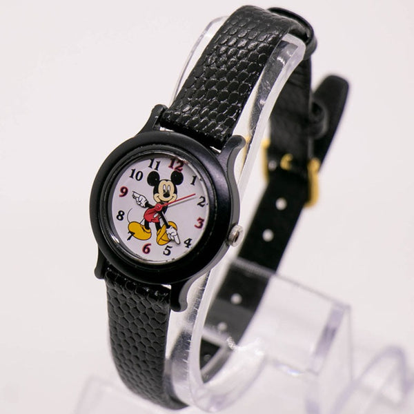 Small Black Seiko Mickey Mouse Watch for Ladies WR 30M – Vintage Radar