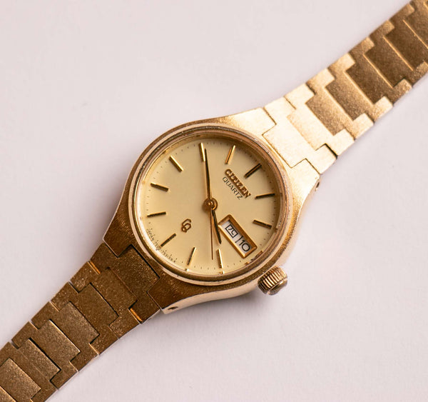 Luxury Gold-tone Citizen Quartz Watch | Women's Citizen Date Watch –  Vintage Radar