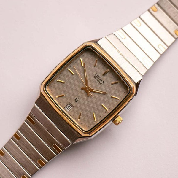 Square-dial Citizen Quartz Vintage Watch | Silver Japan Quartz Watch –  Vintage Radar