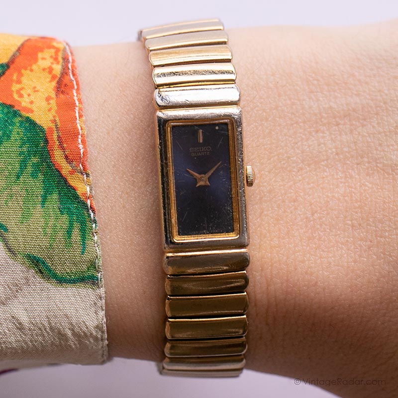 Vintage Seiko 2E20-6759 R0 Ladies Watch | Gold-tone Occasion Watch –  Vintage Radar