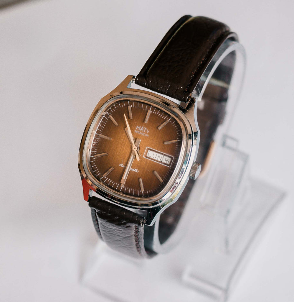 Maty Besancon Automatic Vintage Watch | Rare Vintage French Watch ...