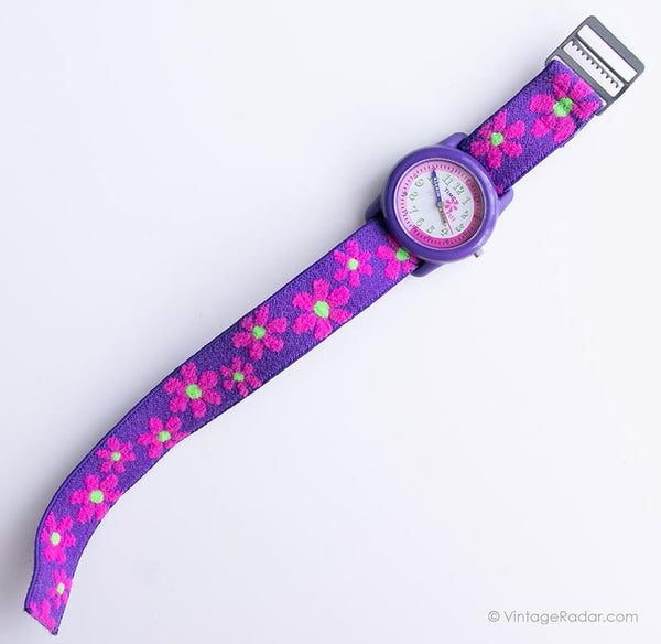 Vintage Timex Floral Watch for Girls | Timex Kids Watch – Vintage Radar
