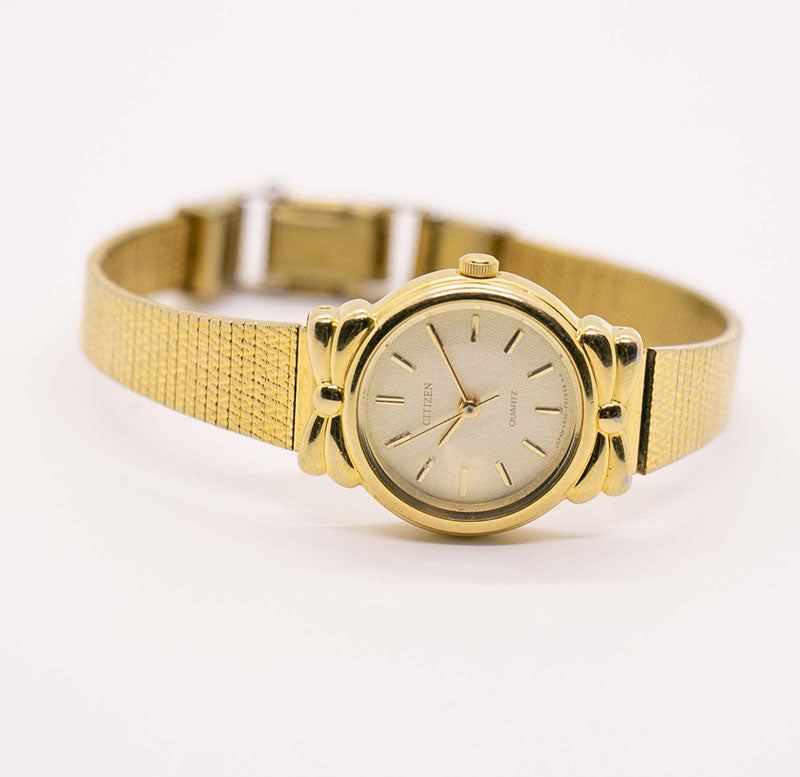 Rare Gold-Tone Vintage Citizen 5931-F90885 Y Watch for Women - Small ...