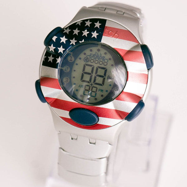 Swatch DOT USA YQS1000F Watch | Swatch Watch – Vintage Radar