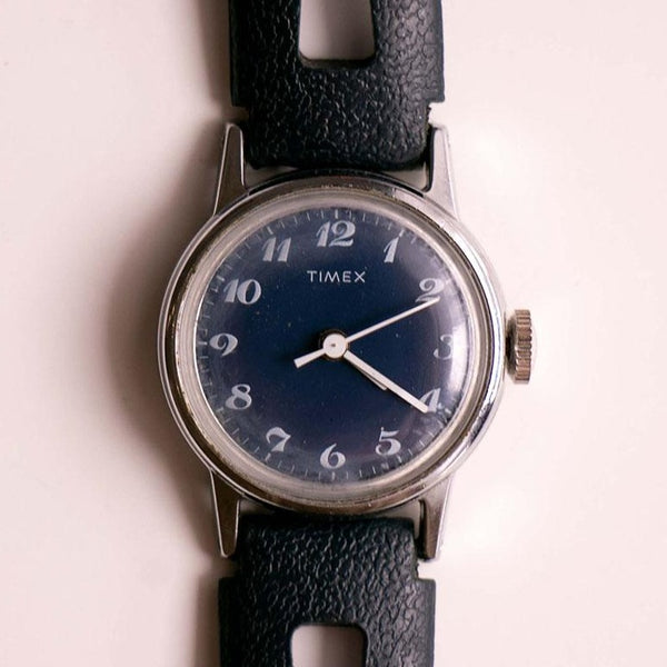 Blue-dial Vintage Mechanical Timex Watch | Tiny Timex Womens Watch –  Vintage Radar