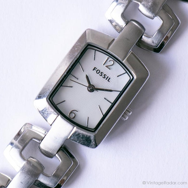 Vintage Luxury Fossil Women's Watch | Silver-tone Elegant Fossil Watch ...