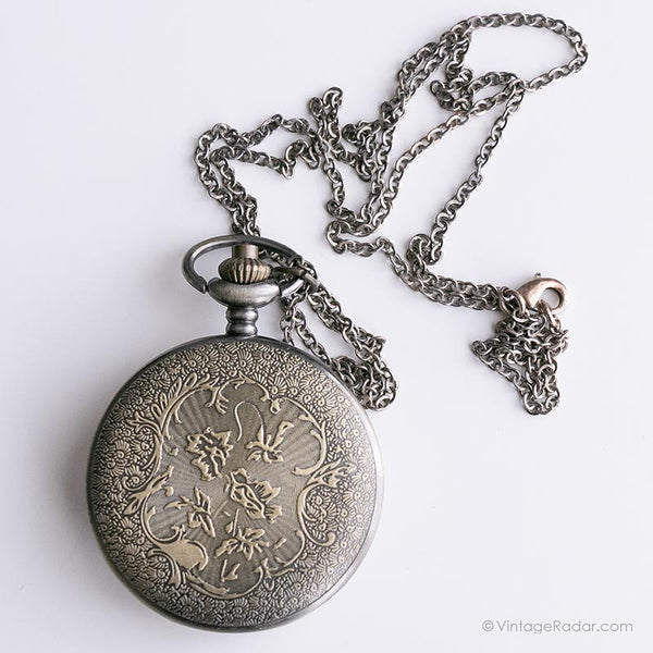 Vintage Floral Pocket Watch | Ladies Pocket Watch – Vintage Radar