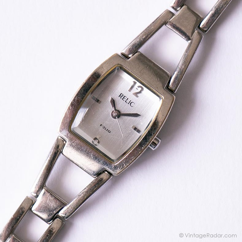 Tiny Rectangular Relic Folio Watch for Women | Vintage Relic by Fossil –  Vintage Radar