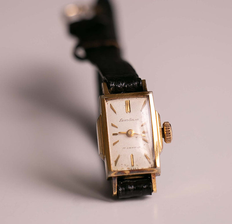 Art Deco Seiko Solar 17 Jewels 526 Gold Mechanical Watch – Vintage Radar