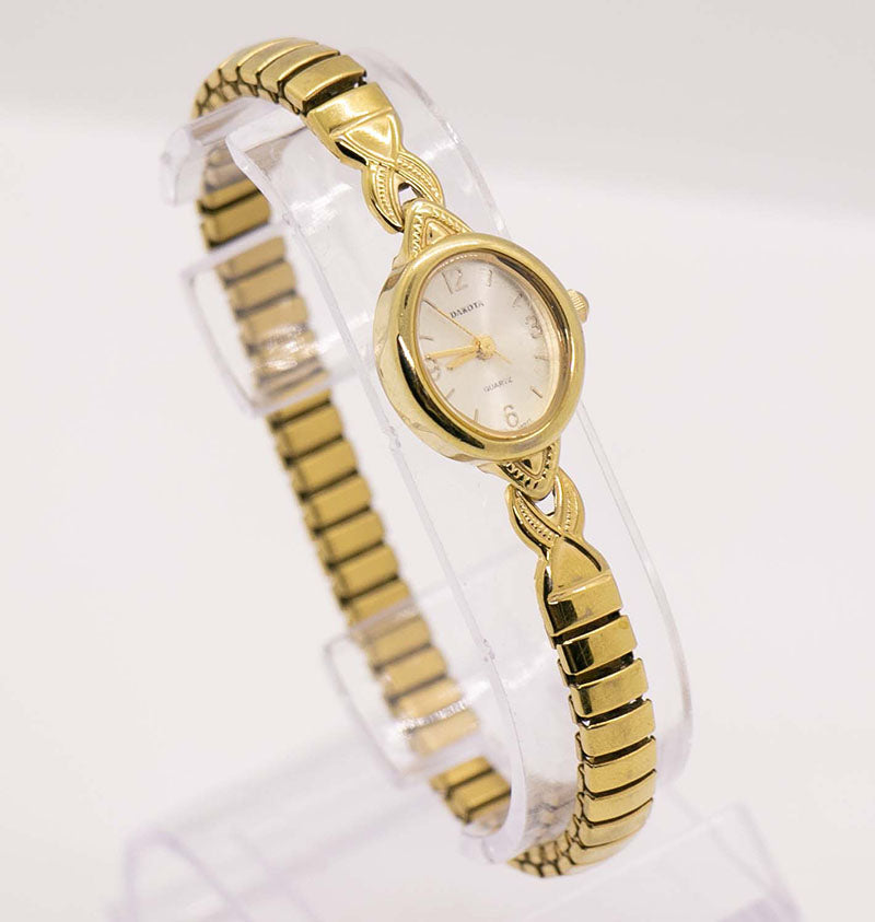 Vintage Gold-tone Dakota Watch for Women | Luxury Ladies' Quartz Watch ...