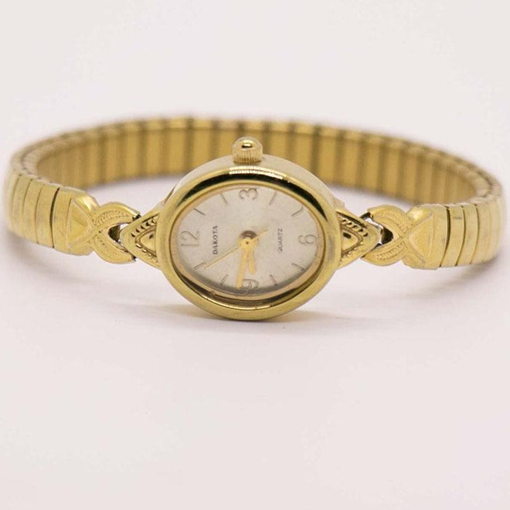Vintage Gold-tone Dakota Watch for Women | Luxury Ladies' Quartz Watch ...