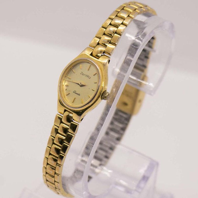 Gold-tone Zentra Quartz Watch for Women | Elegant Vintage Watches ...