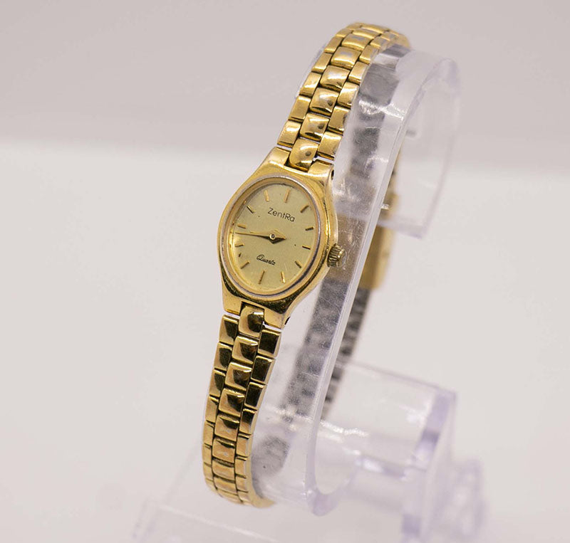 Gold-tone Zentra Quartz Watch for Women | Elegant Vintage Watches ...