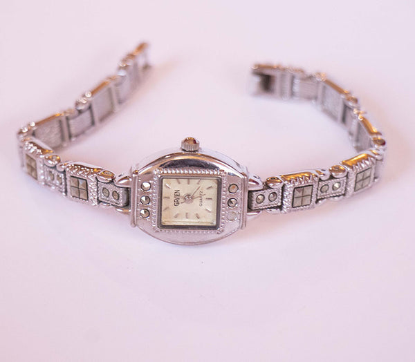 Silver-tone Gruen Quartz Watch for Women | Ladies Vintage Watches ...