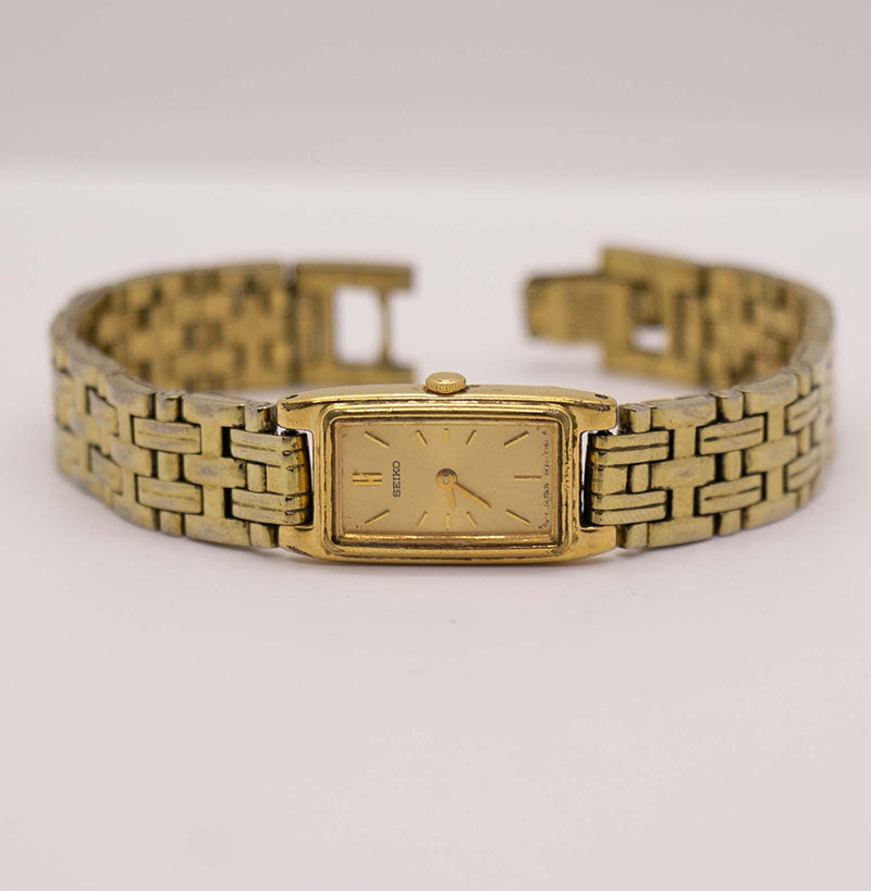 Vintage Seiko 2E20-7021 RO Watch | Rectangular Seiko Women's Watch –  Vintage Radar