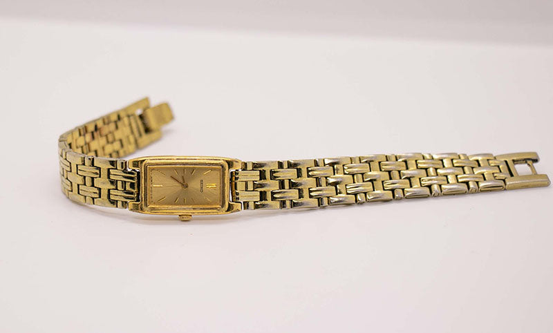 Vintage Seiko 2E20-7021 RO Watch | Rectangular Seiko Women's Watch –  Vintage Radar
