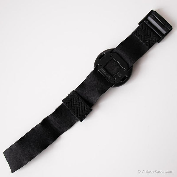 1986 Swatch BB001 JET BLACK Watch | RARE Black and White Swatch Pop ...