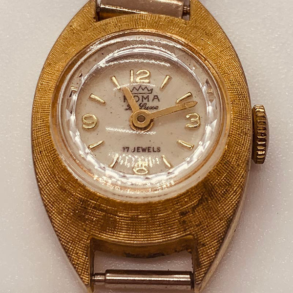 Roma De Luxe 17 Jewels Swiss Made Watch For Parts And Repair Vintage Radar