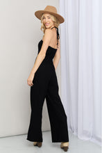 Load image into Gallery viewer, Halter Neck Wide Leg Jumpsuit with Pockets