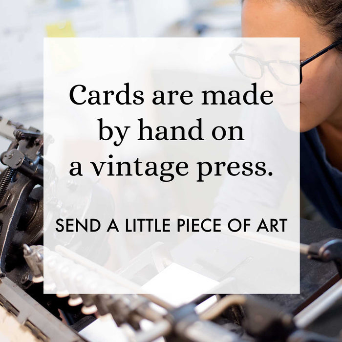 Mikspress handmade greeting cards made in the USA letterpress based in New York