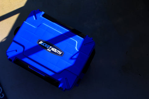 Blue Bucket Mouth Tackle Box for Fishing Gear