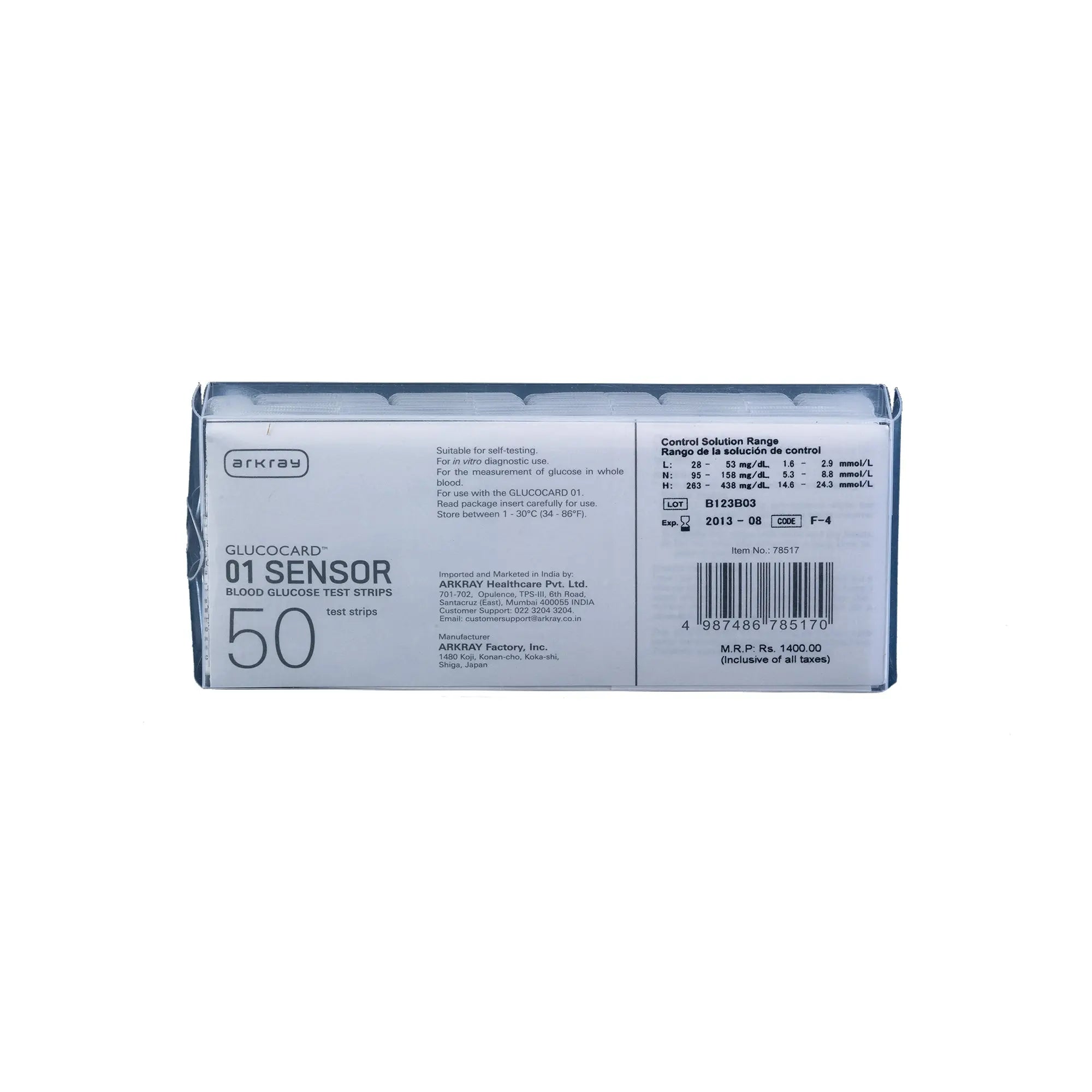 arkray glucocard 01 sensor 10 test strips