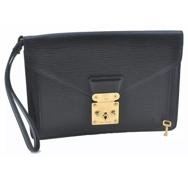 Wapity cloth clutch bag Louis Vuitton Black in Cloth - 17232455