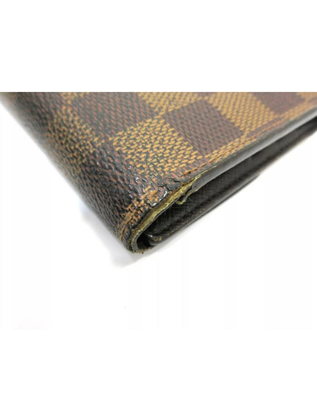 Louis Vuitton Vintage Brown Damier Ebene Pocket Canvas Organizer Wallet, Best Price and Reviews