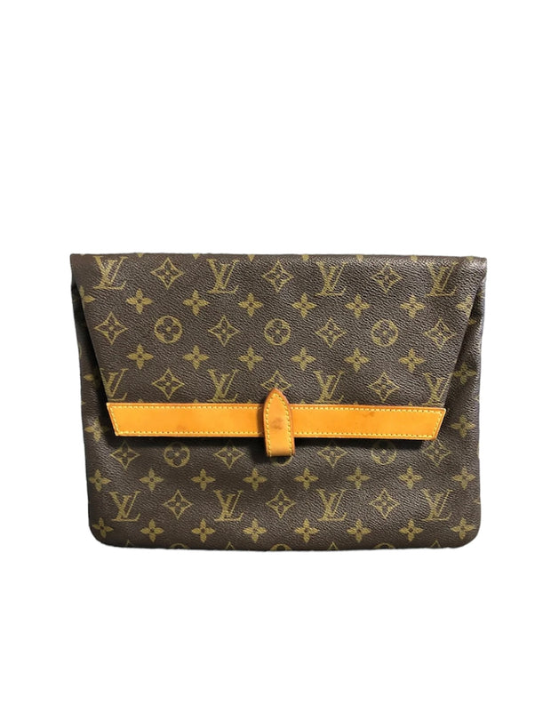 Louis Vuitton, Bags, Louis Vuitton Vintage Evening Bag Clutch Brown