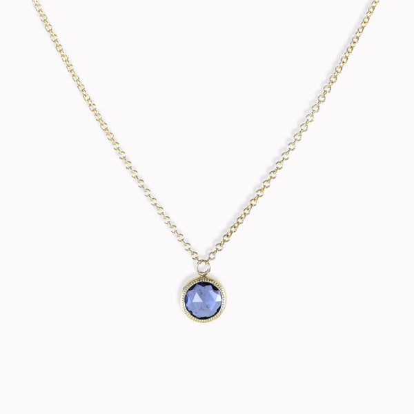 Blue Sapphire Juicy Drop Necklace