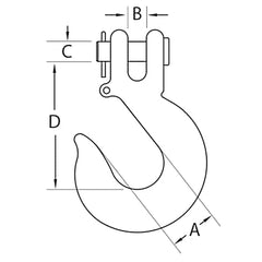 Slip Hook Dimensions