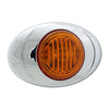 VSM - M3 3 Inch Oval LED w Chrome Bezel Marker Light (Amber)