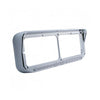 14 LED Rectangular Dual Headlight Bezel with Visor (various colors)