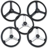 20" Black Rim Steering Wheel - Painted, Chrome or Black 3-Spoke (Beast, General, Old School, Hoss, Lawrence)