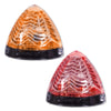 2 Inch - 6 Diode - BeeHive Light (Red or Amber with Clear Lens)