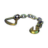 3" D-Ring w/ 12" x 3/8" Chain & Hook