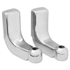 Chrome Die Cast Aluminum Headlamp Brackets (Peterbilt 379 Bolt Pattern)