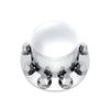 Chrome Dome Rear Axle Cover W/ 33mm Nut Cover - Thread-On