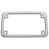 Motorcycle License Plate Frame Chrome