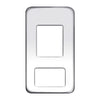 Engraved Switch Plate - Blank (2 square holes)