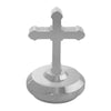 Cross with Aluminum Base Hood Ornament