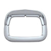 Single Rectangle Headlight Bezel with Visor