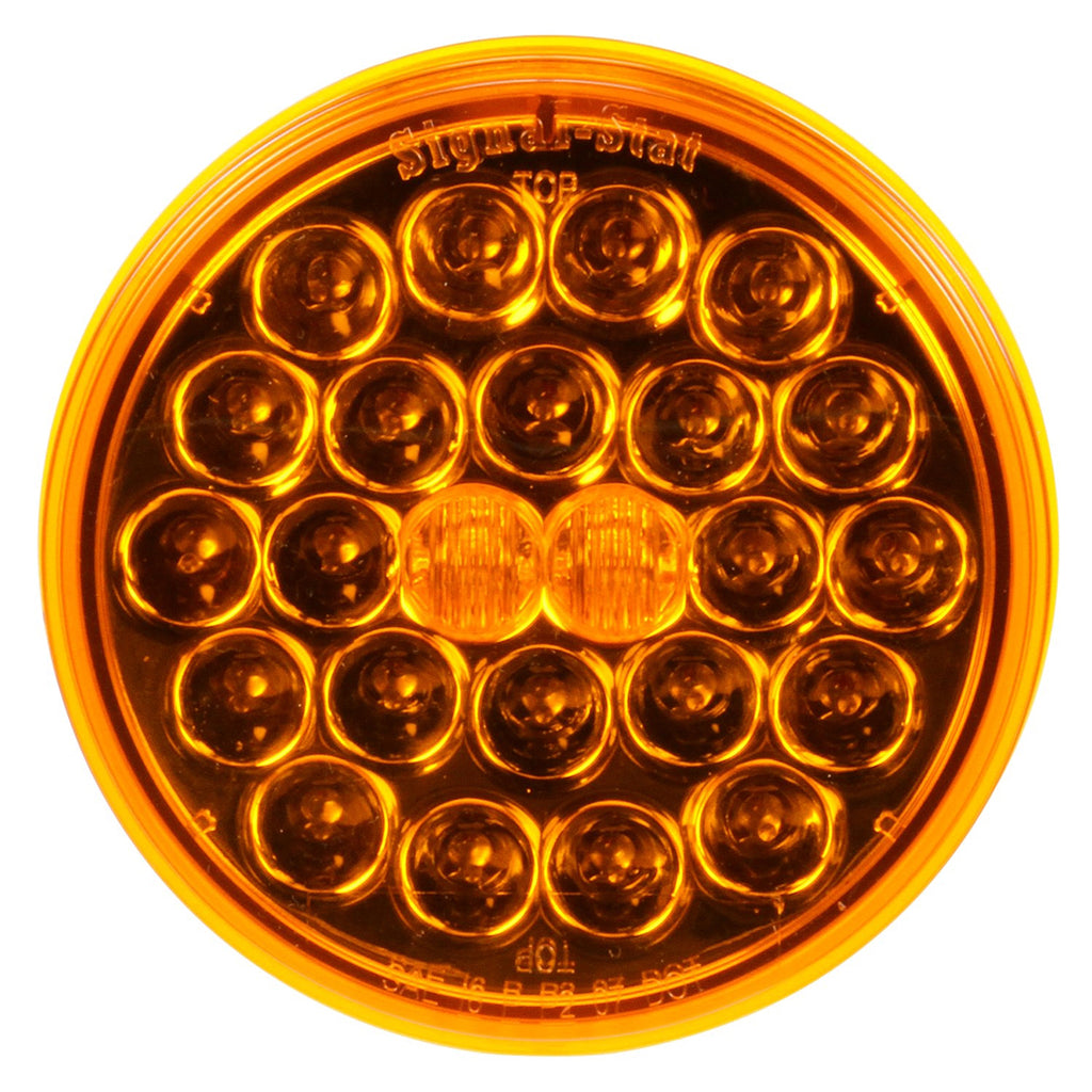 round amber strobe light