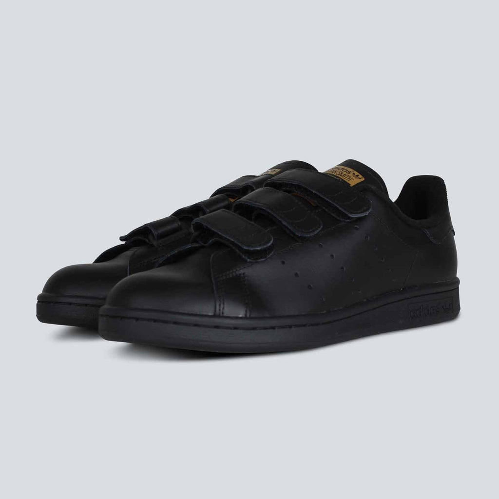 black adidas velcro trainers