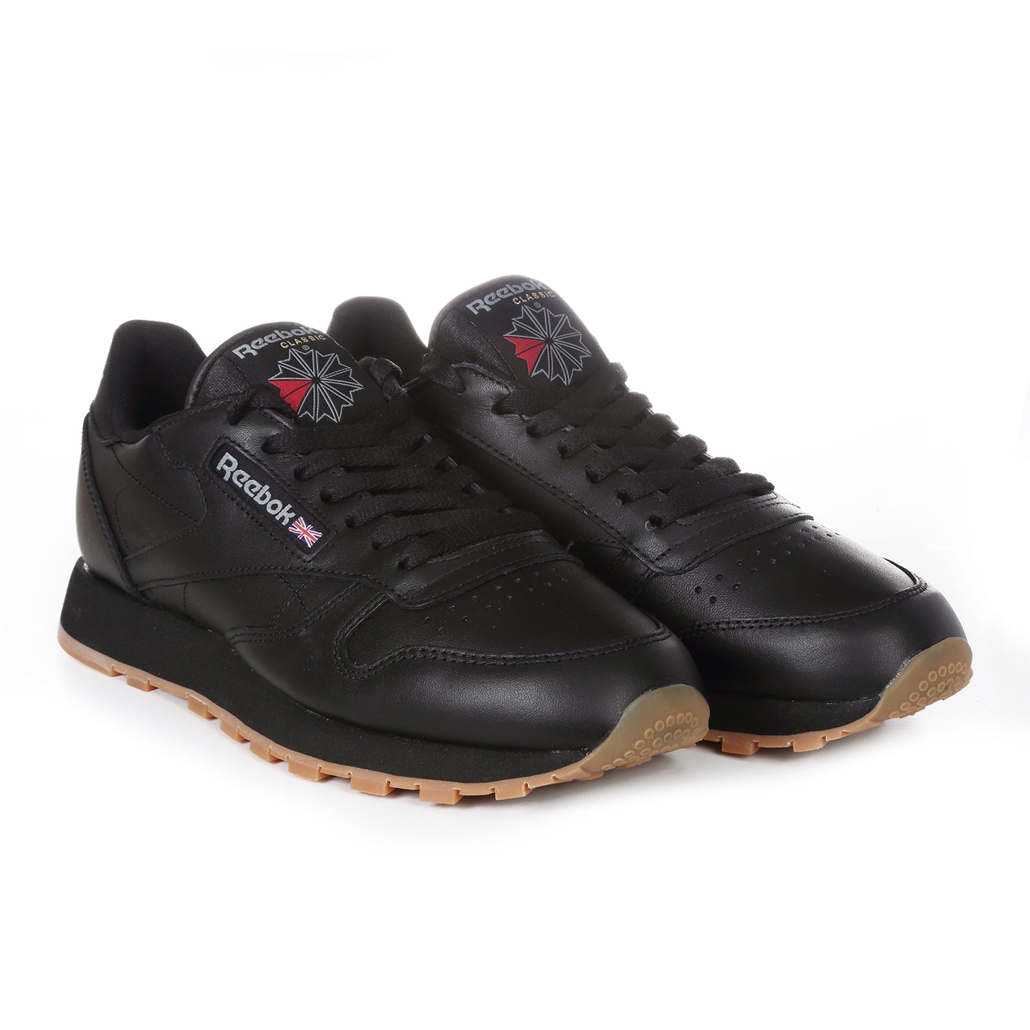 black and gum reebok classics