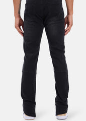 Jeans Ikao light noir zip interieur