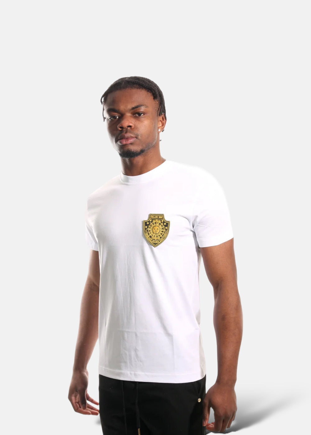 T-shirt Versace  patch blanc