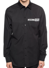 Chemise Moschino logo back noir