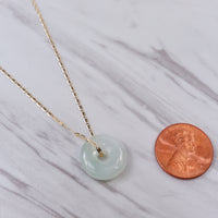 Mini Jade Bi Disc Necklace II